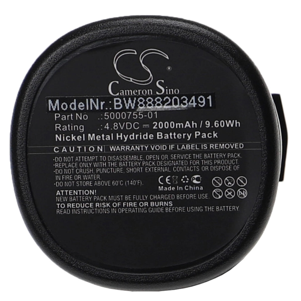Batteria per attrezzo sostituisce Dremel 5000755-01 - 2000 mAh, 4,8 V, NiMH
