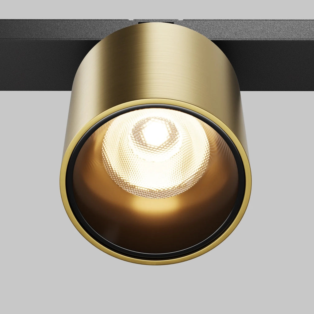 Lampada Binario Moderna Alluminio Ottone 1 Luce Led 6W 300K 520 Lm 50°