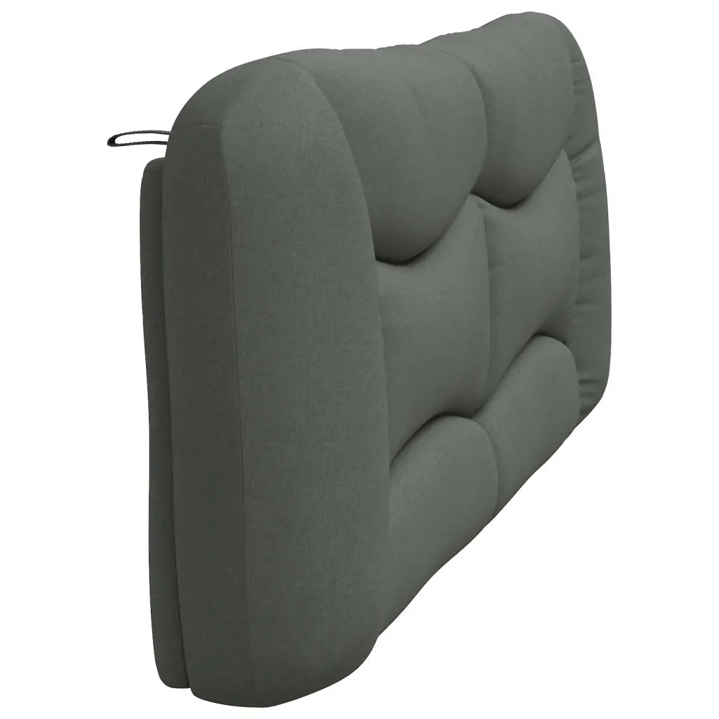 Cuscino Testiera Hvar Grigio Scuro 200 cm in Tessuto 374617