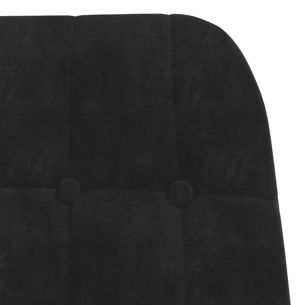 Poltrona Relax Nera in Velluto 4102638