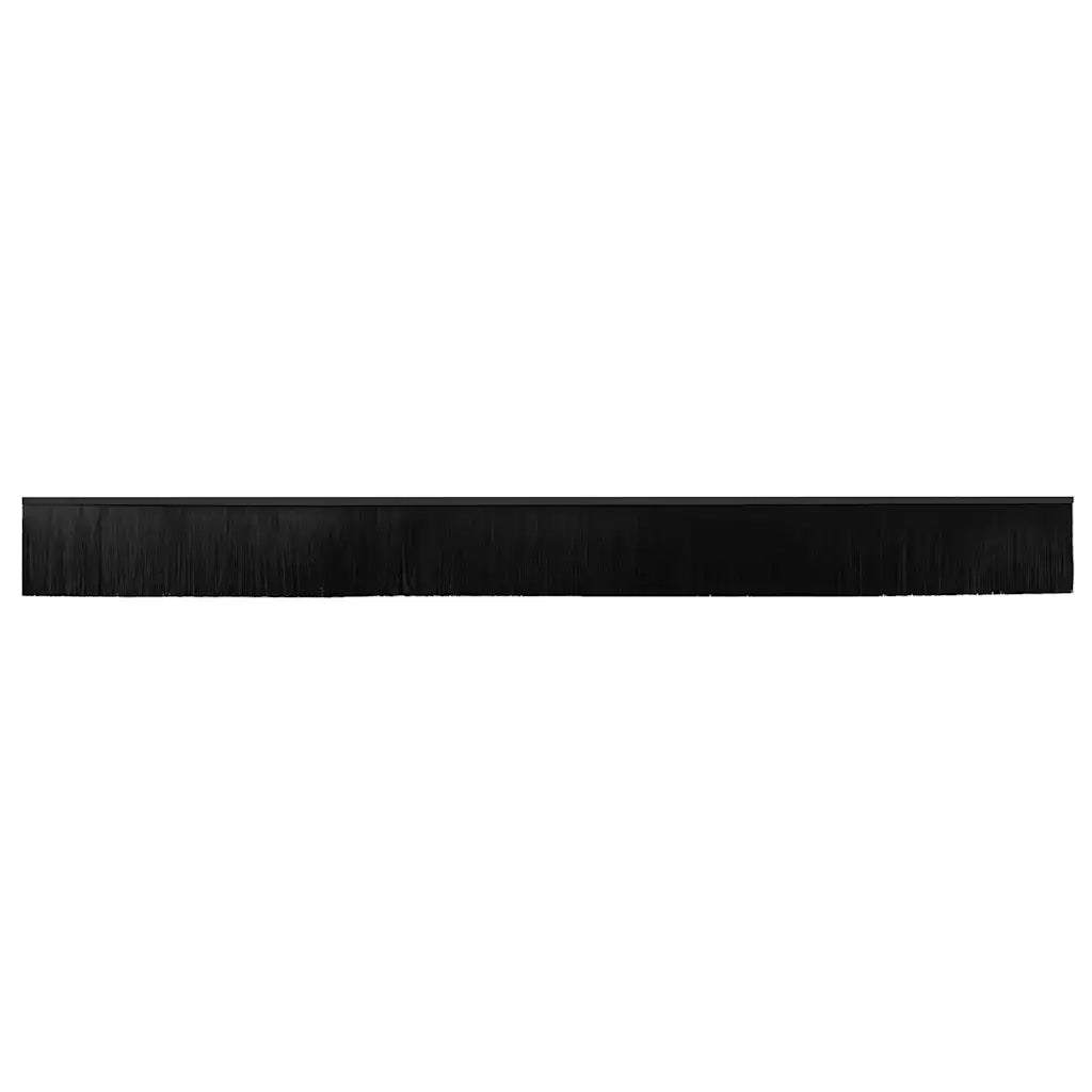 Spazzole per porte a vite 12 pcs Nero 100 cm Lega di alluminio 42019604
