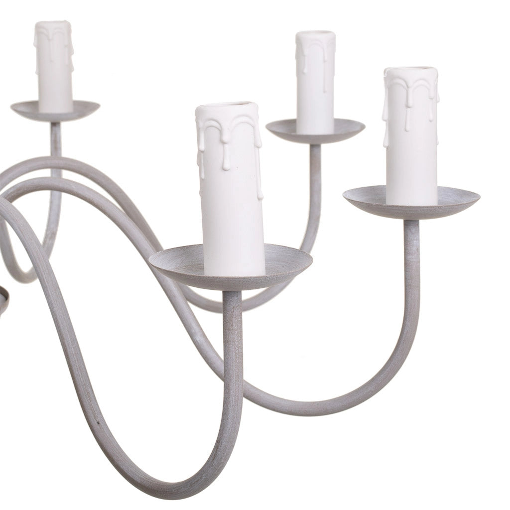 Lampada a sospensione grigia 77x77x134h