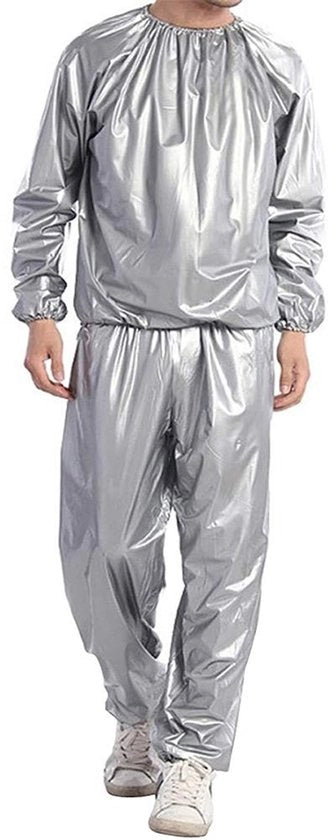 Pacco di Sauna Acqua-Resistente - Pacco di Sudorazione Uomo/Donna - Perdita di Peso - Esercizi Aerobici - Cintura Elastica - PVC di Alta Qualità