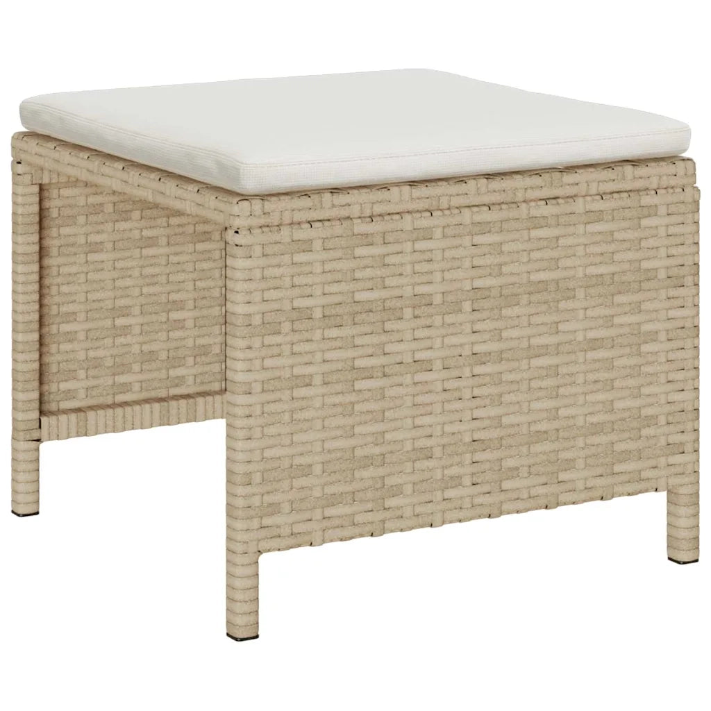Set Divano da Giardino 6 pcs Beige e Crema polyrattan 4104703