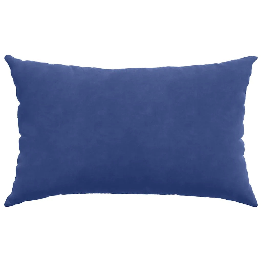 Cuscini da Divano 2 pz | Cuscini per sedie Blu Polizia 50 x 30 cm Tessuto in Cords