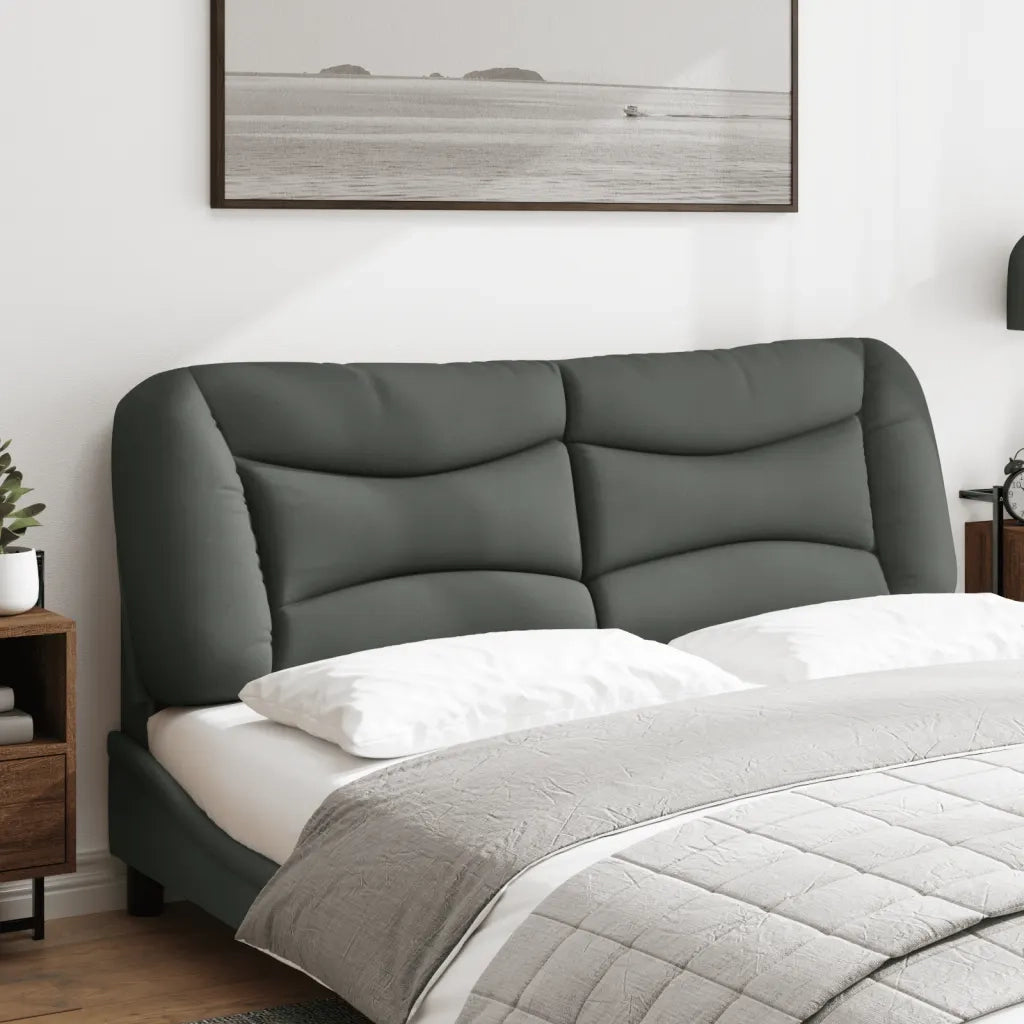 Cuscino Testiera Hvar Grigio Scuro 160 cm in Tessuto 374589