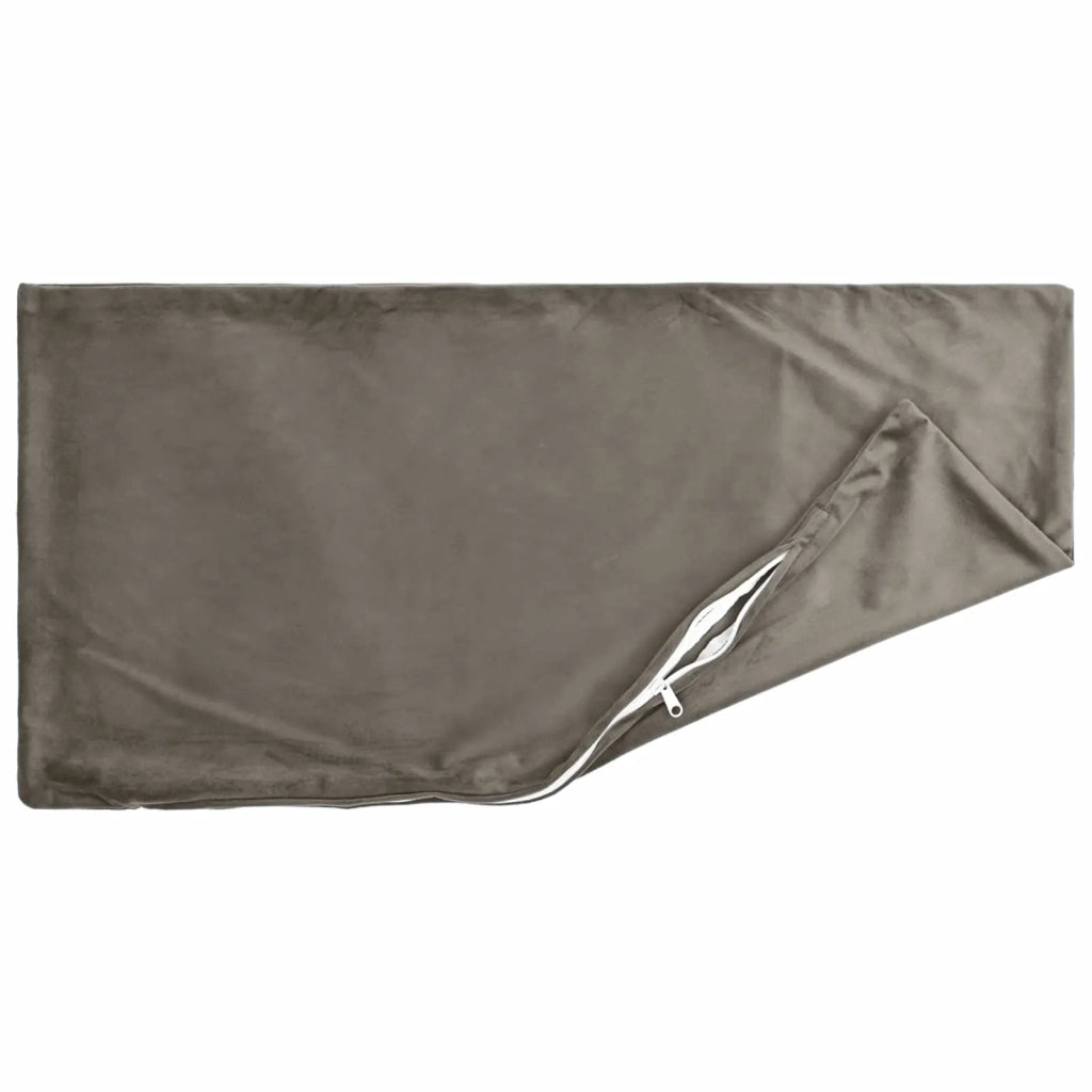 Federa 2 pcs HEERLEN Grigio Chiaro 30 x 50 cm Velluto 907691