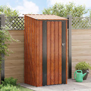 Casette da giardino Marrone 103 x 86 x 200 cm Metallo