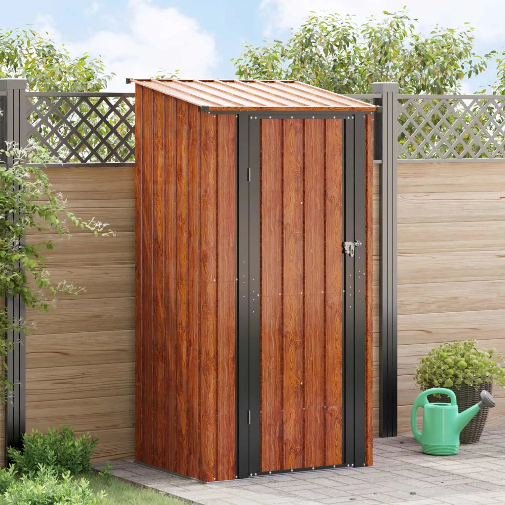 Casette da giardino Marrone 103 x 86 x 200 cm Metallo