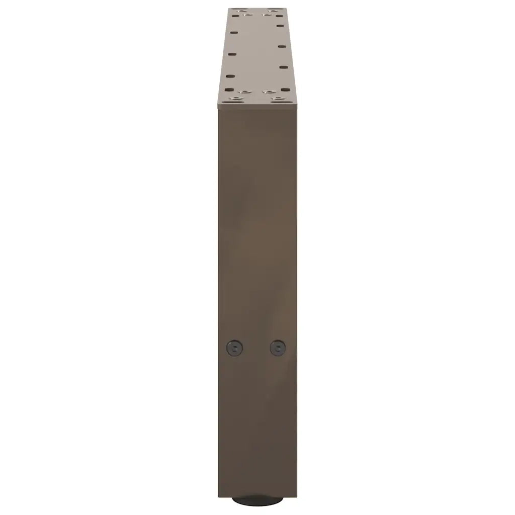 Gambe per Tavolino da Caff¨¨ in Acciaio Naturale 2 pz | Piede del tavolo 70x(30-31) cm Acciaio