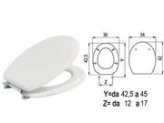 SEDILE WC UNIVERSALE LACCATO BIANCO coprivaso copriwater AGLAIA