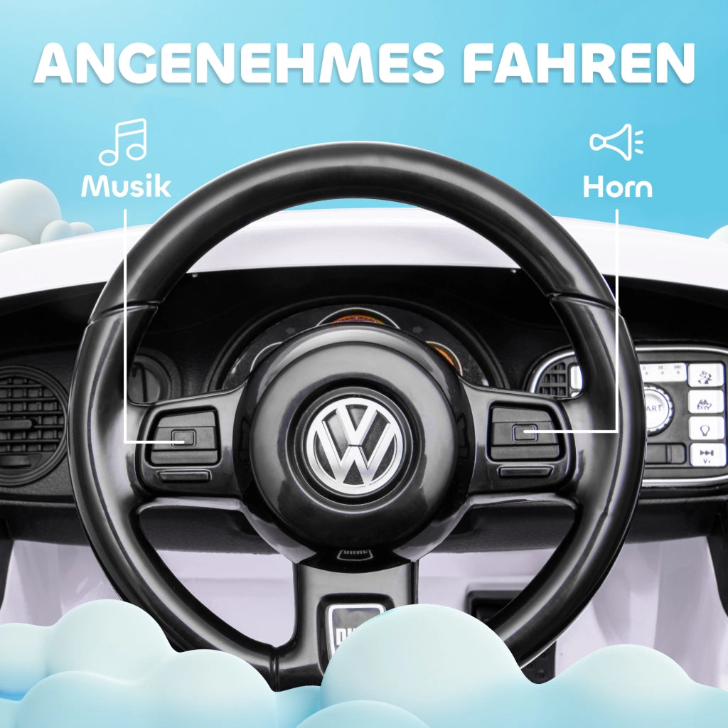 Auto elettrica per bambini VW Beetle ¨C Minimal ¨C Bianco