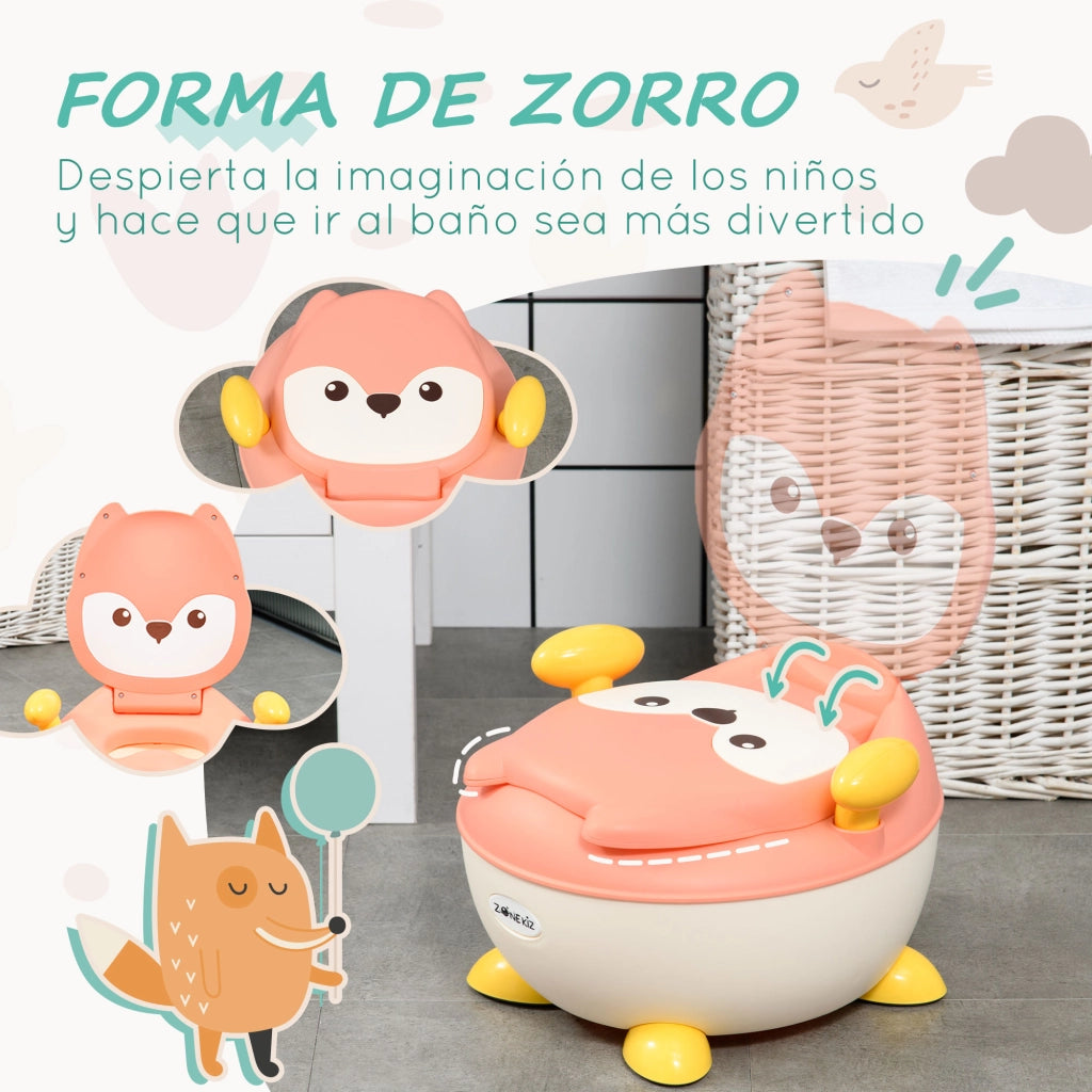 Orinal Bambini 6-36 Mesi Forma Zorro ¨C Minimal ¨C Rosa 34.5x35x23