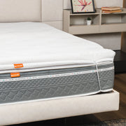 Topper Memory Foam, 140x185 cm alto 5 cm, a portanza differenziata, sfoderabile | One H5