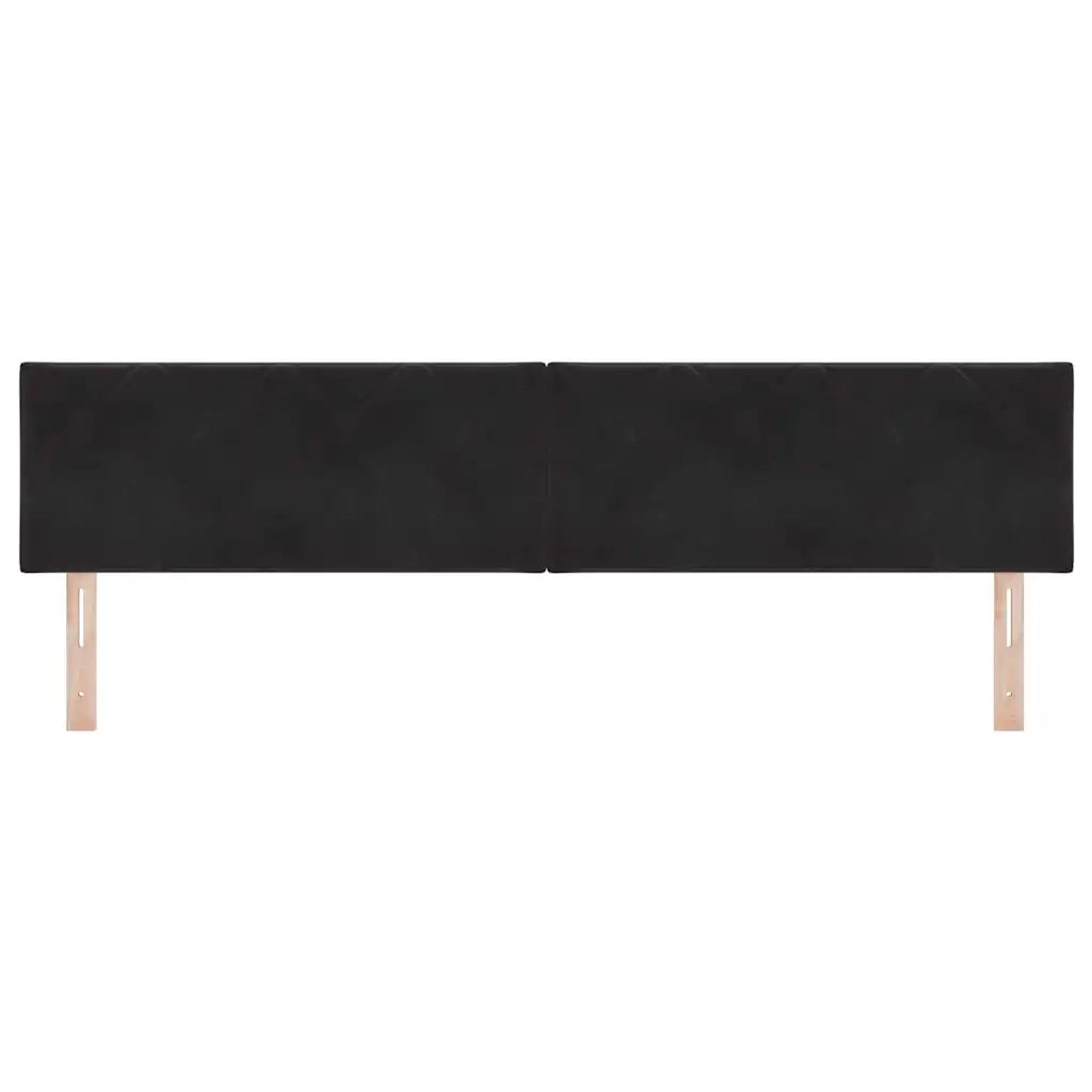 Testiera LED Nero 200 cm Velluto 3338261