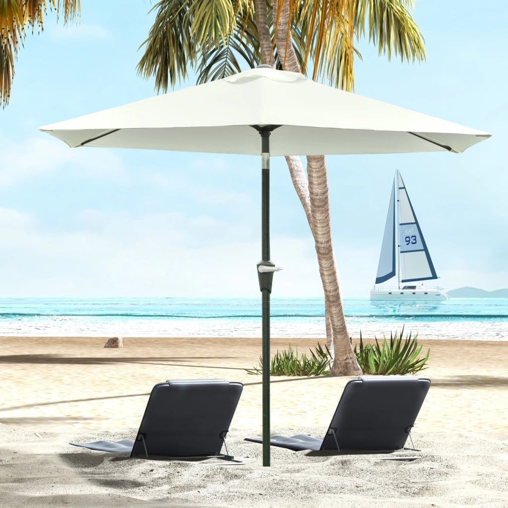 Ombrellone da Giardino ¨C Minimal ¨C Crema 230x216 cm