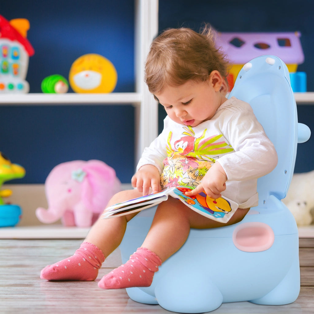 Orinal Bambini Forma Ippopotamo ¨C Minimal ¨C 40x30x23 cm Blu
