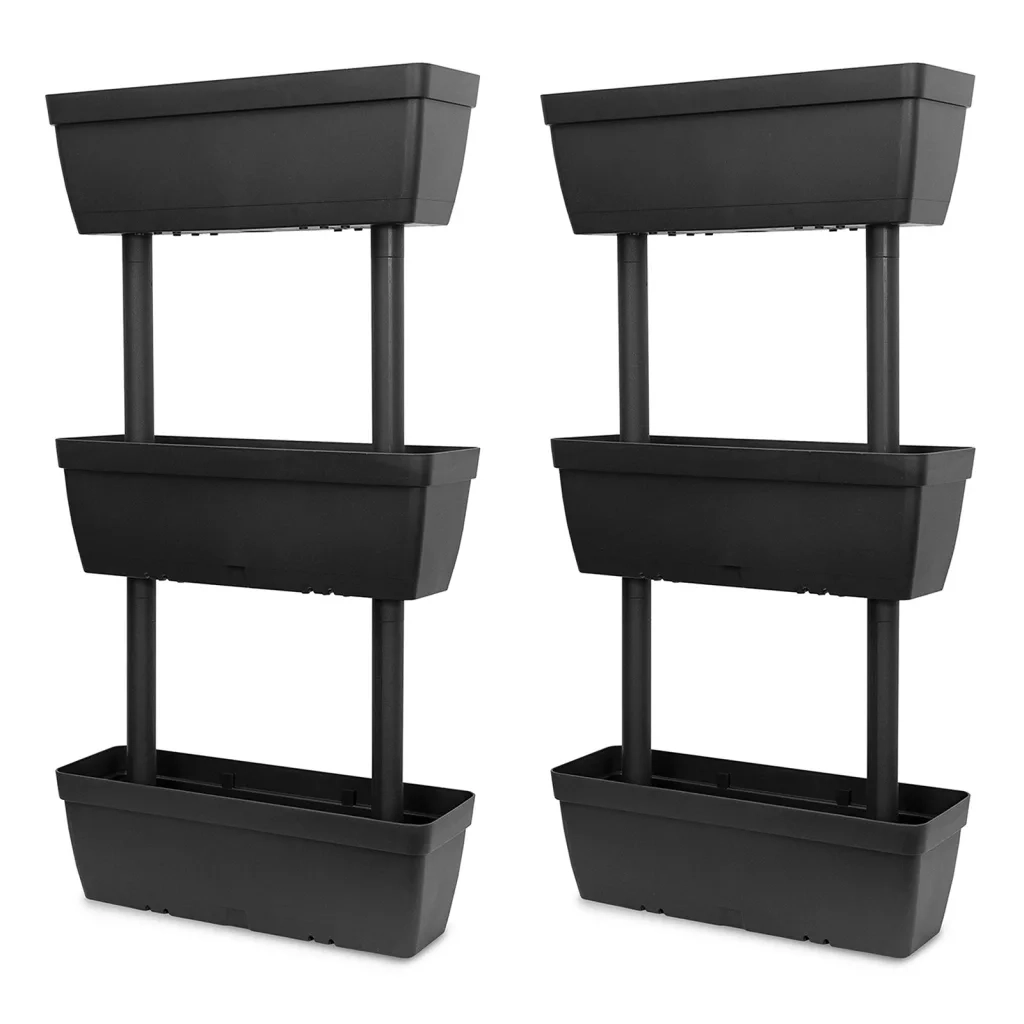 Fioriere da Giardino 6 pz 100 cm Antracite 151823