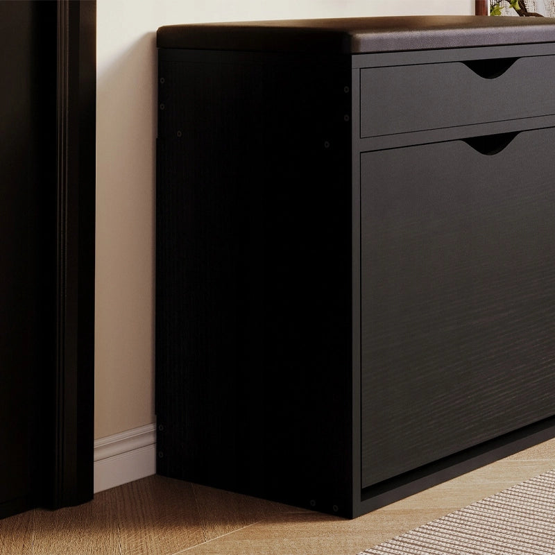 Scapino per scarpe con seduta, nero, per ingresso in stile loft, 60 cm