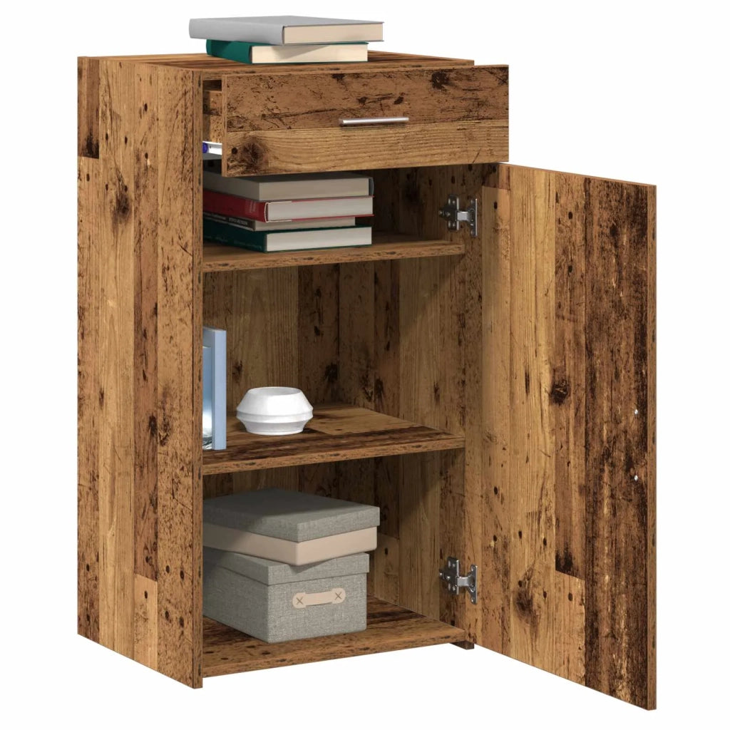 Credenza con cassetto Legno vecchio 50 x 42,5 x 93 cm 868759