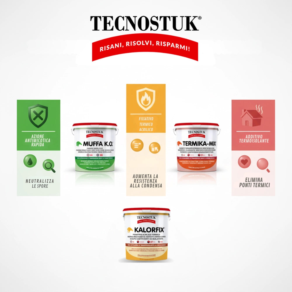 Kit professionale antimuffa tecnostuk per muffa poco radicata