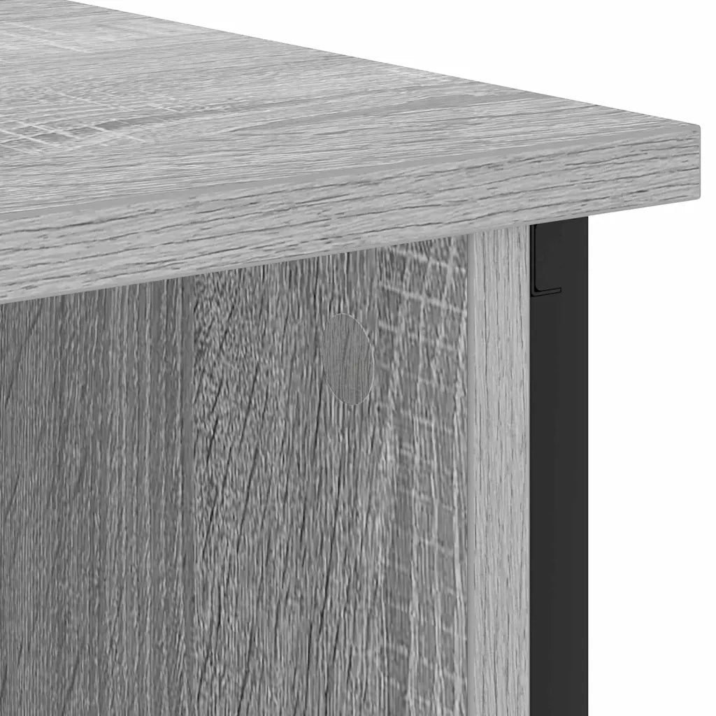 Comodino | Armadio da Notte | Mobiletto da notte Grigio Sonoma 55 x 31 x 76 cm