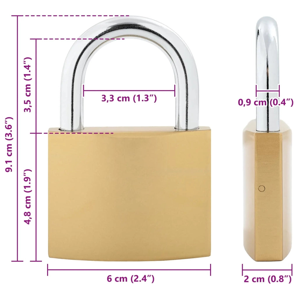 U Lock con Chiavi 100 pcs Ottone Ferro 3417317
