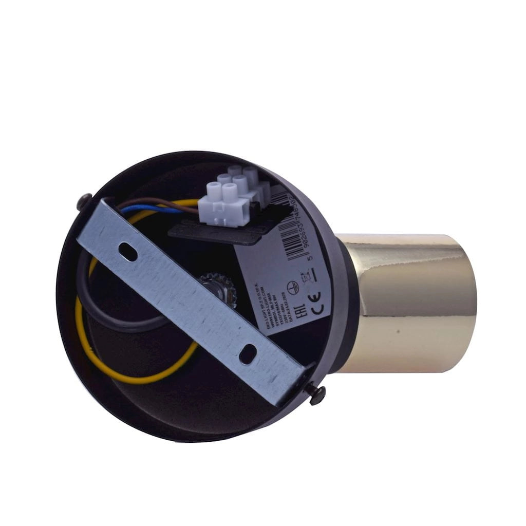 Applique Milagro Wilson MLP4850 GU10 35W nero oro metallo