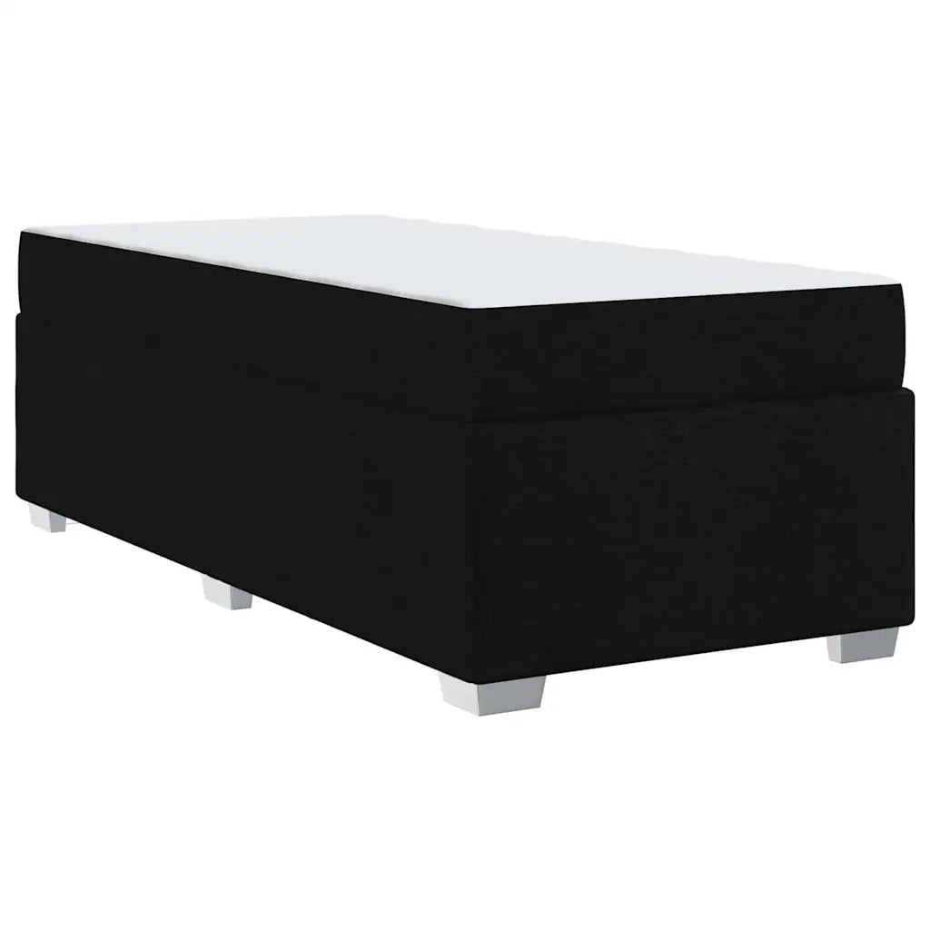 Struttura del letto con materasso Nero 100 x 200 cm Tessuto 3399168