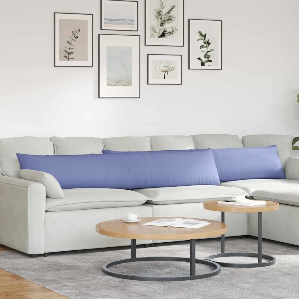 Cuscini da Divano 2 pcs Blu jeans 200 x 40 cm Tessuto 42013882