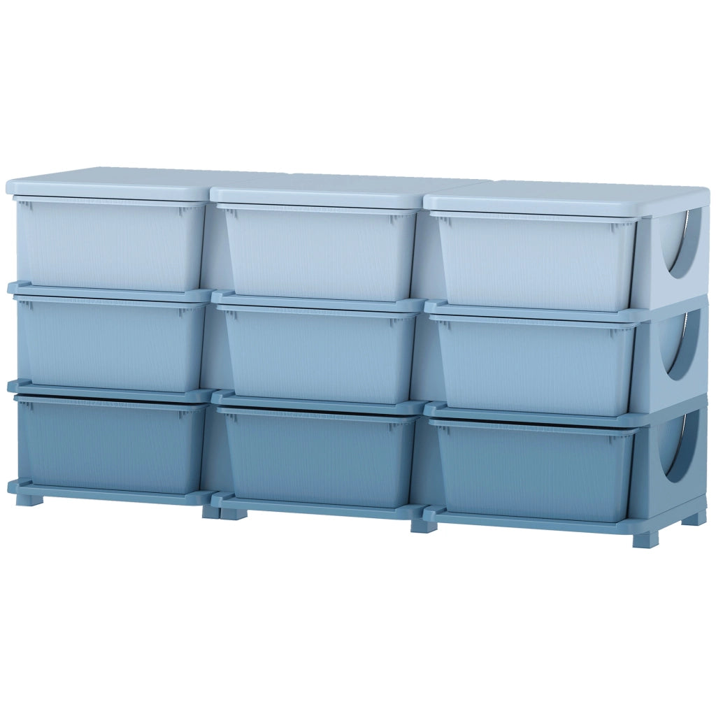 Cassettiera a 9 cassetti per bambini ¨C Minimal ¨C Blu