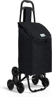 Trolley da Spesa Inclinabile a 3 Ruote - Impermeabile - 32 litri - Nero