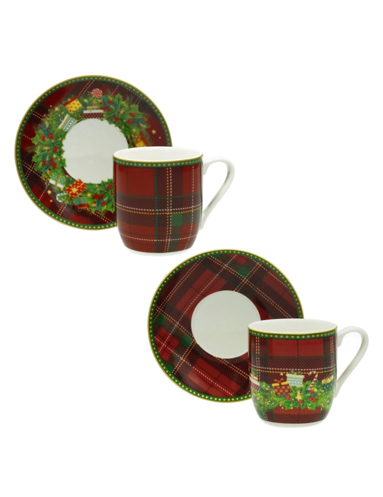 Tazzina Caffe Set 2 Pe+D38z Regalomagia New Bone China