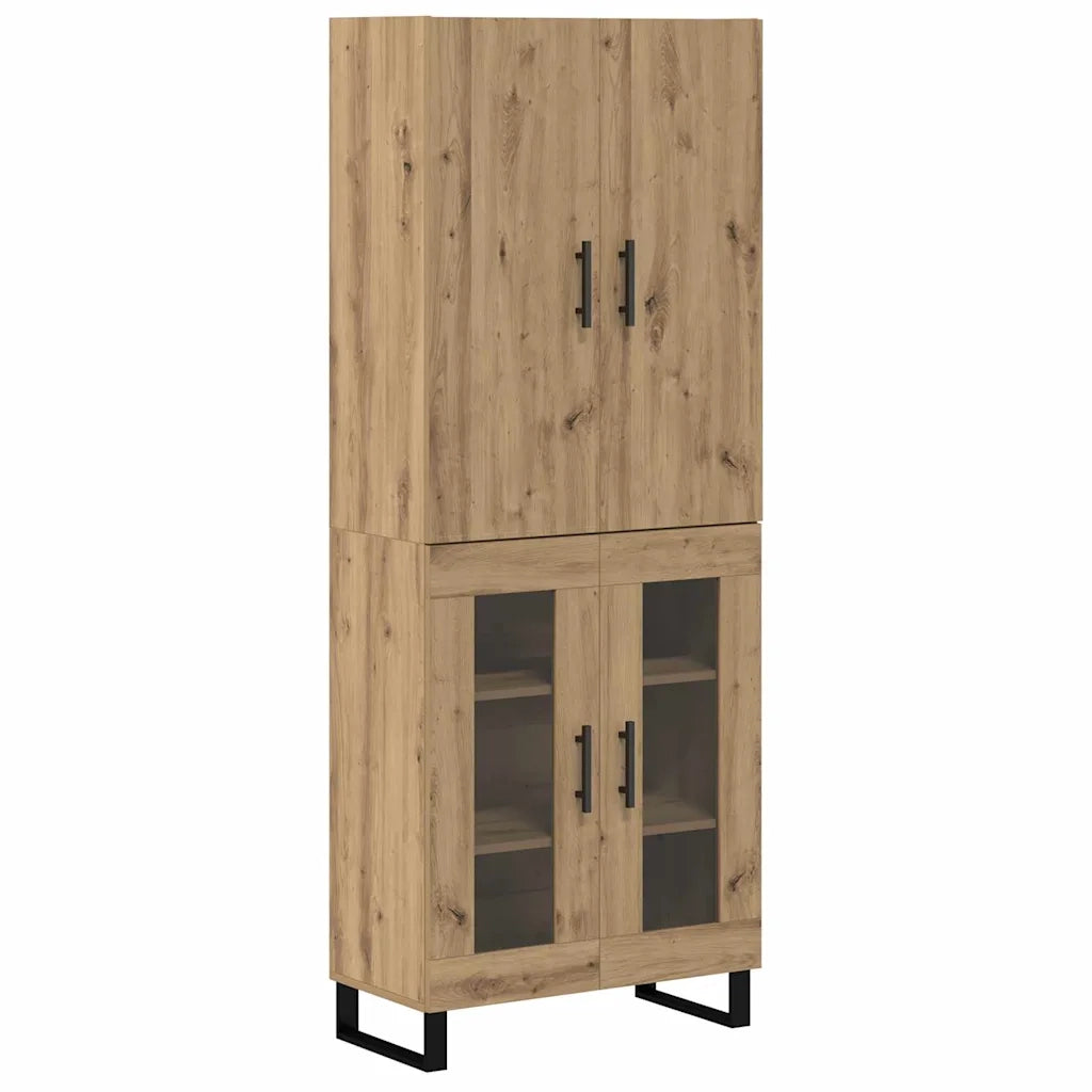 Credenza 2 pcs Rovere artigianale 69,5 x 34 x 180 cm