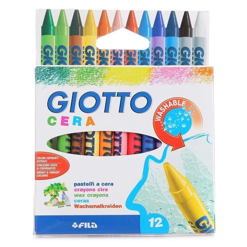 GIOTTO PASTELLI CERA 12PZ