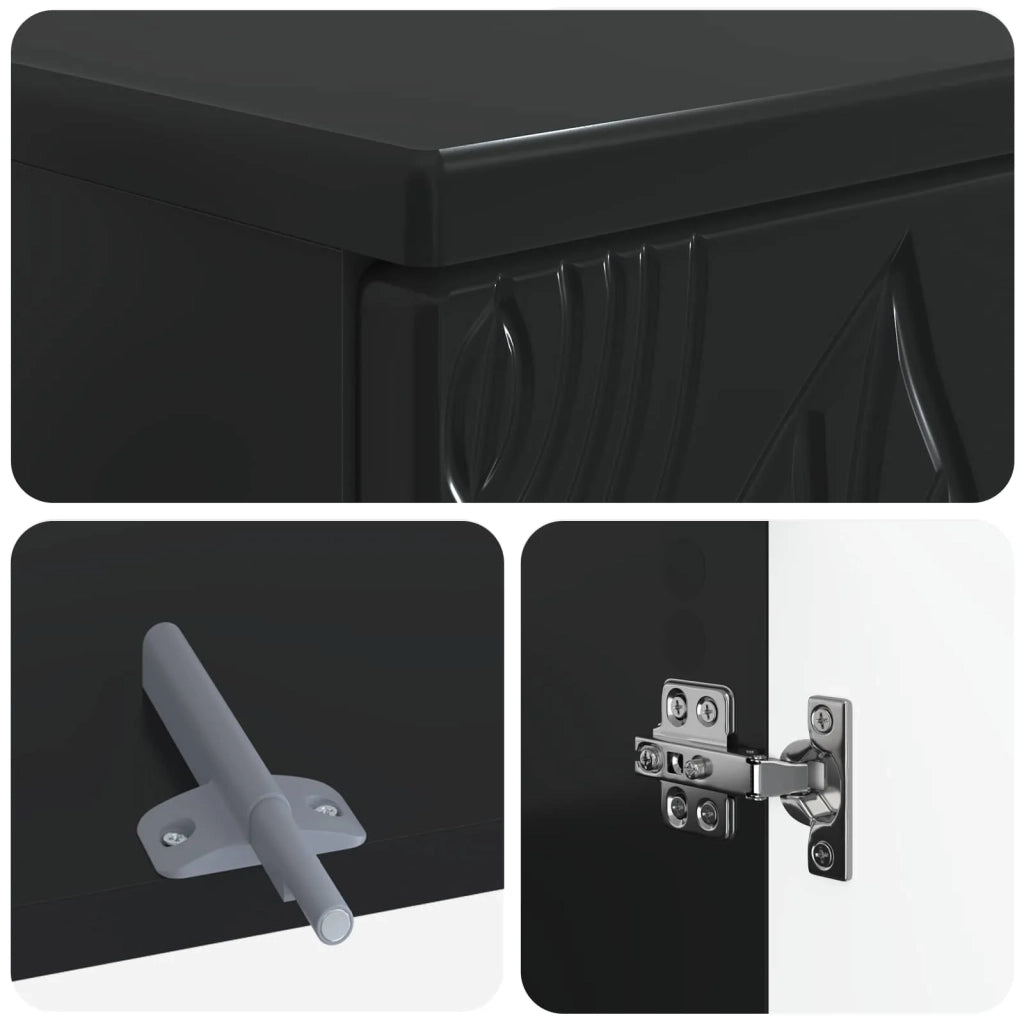 Set di Armadi da Bagno da 2 Pezzi DELFT Nero 3417622