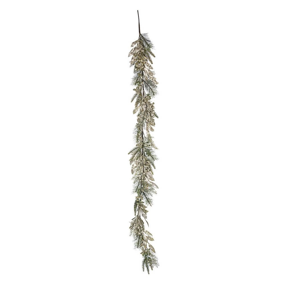 Boa Decorativo Admiral con Bacche Oro Altezza 180cm (4 Pezzi)
