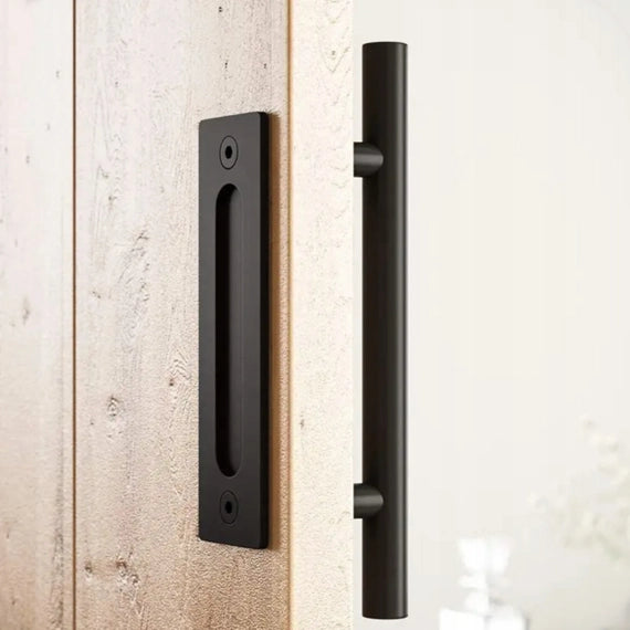Maniglia per porte scorrevoli, nero opaco, Loft Retro Premium