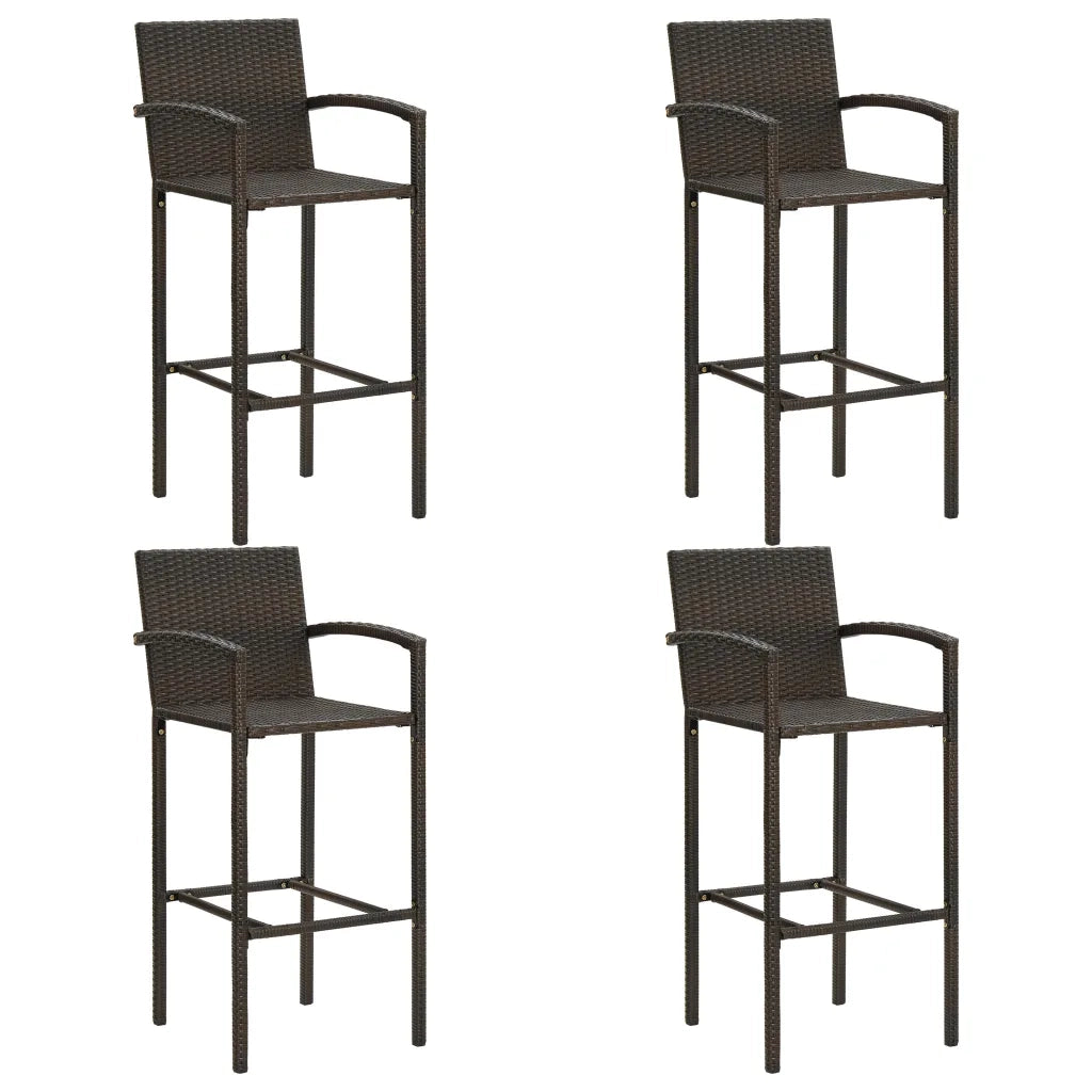 Set Bar da Giardino 5 pz | Set Salotto da Giardino Marrone