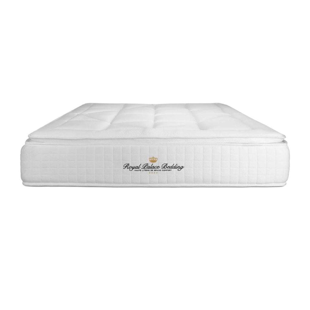 Pacchetto letto completo - Materasso 180x200cm + Box spring con doghe (kit) + 2 cuscini + Piumino - George V