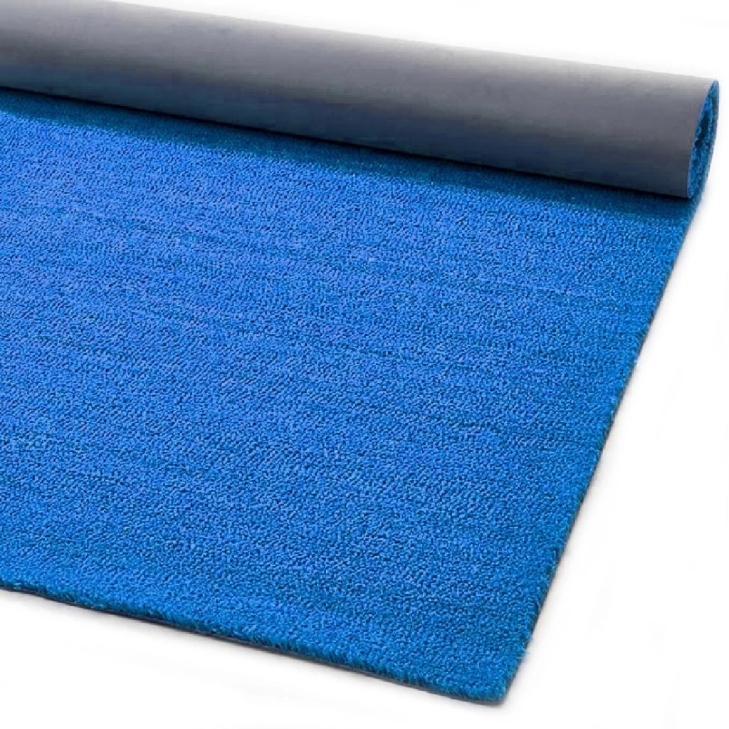 Zerbino Cocco Naturale Colorato Antiscivolo Su Misura Tappeto Ingresso Entrata 100x200 cm Blu