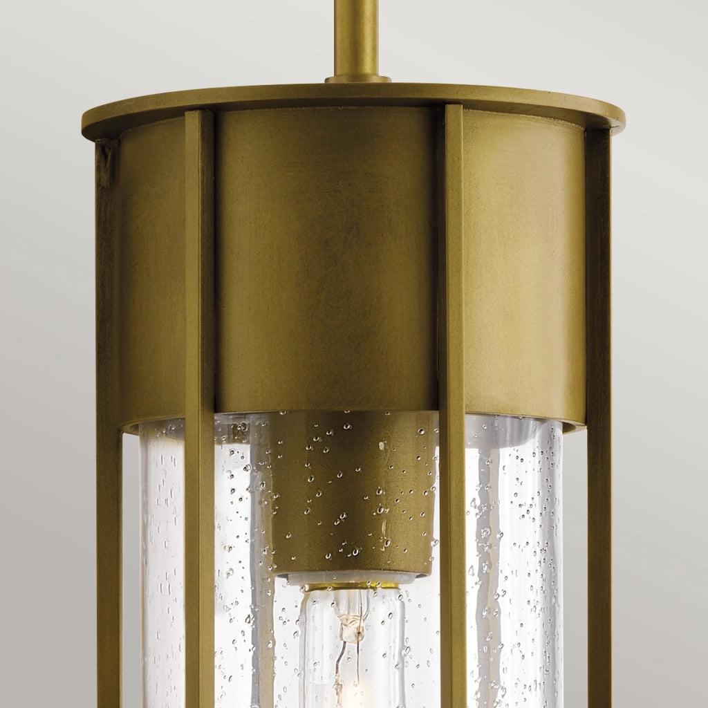 Lampada sospensione esterna Kichler Camillo ottone E27 IP44