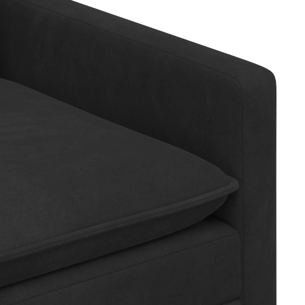 Set di divani 2 pcs Nero Velluto 3417072