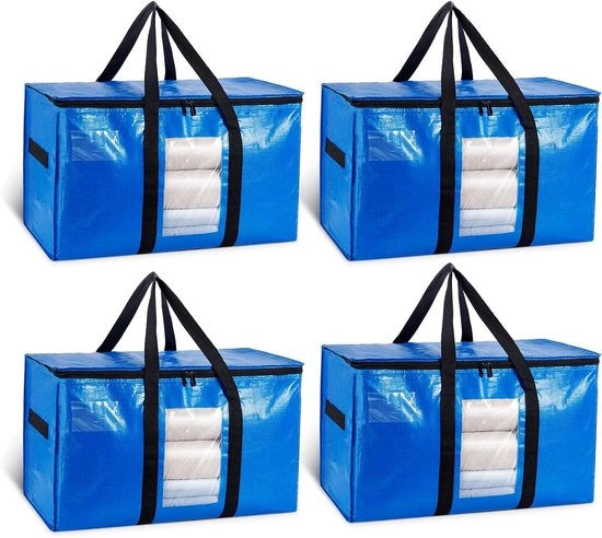 Scatola di Trasporto Heavy Duty 4-Pack con Cerniera e Finestra