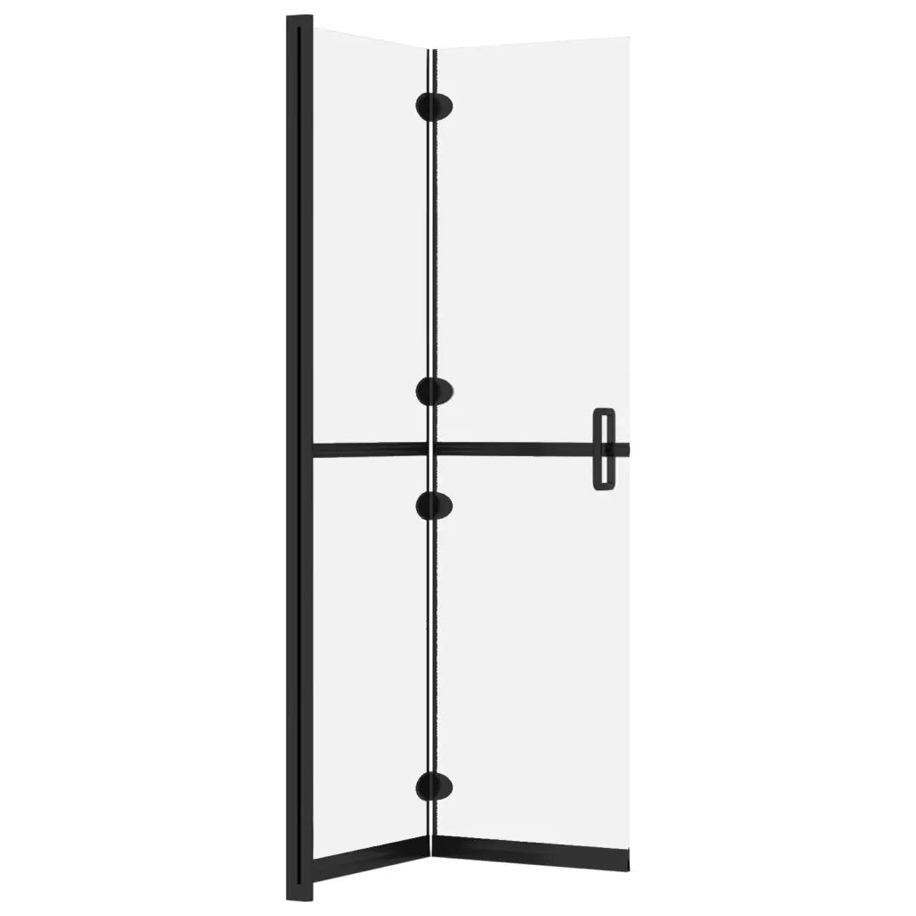 Parete per Doccia Walk-in Pieghevole in Vetro ESG 90x190 cm CFW1782205