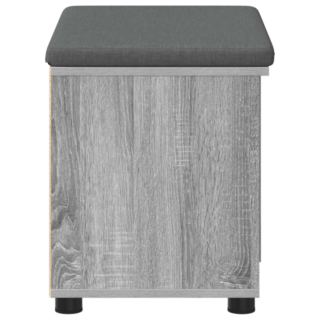 Panca per ingresso con cuscino Sonoma grigia 60 x 38 x 46 cm 891501