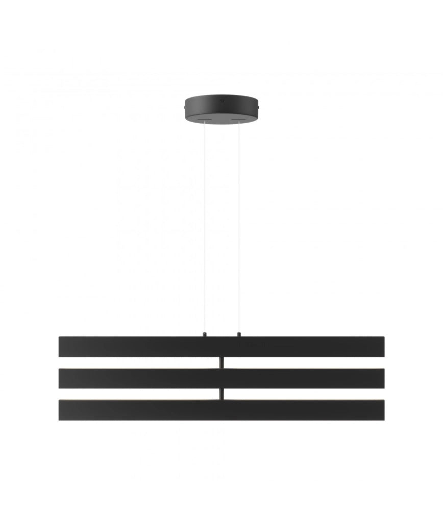Lampada a sospensione LED Maytoni Origami Ø80 nera