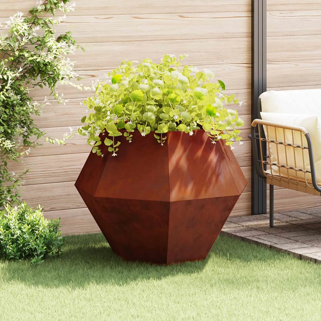 Fioriera 2 pcs Ruggine 100 x 100 x 80 cm