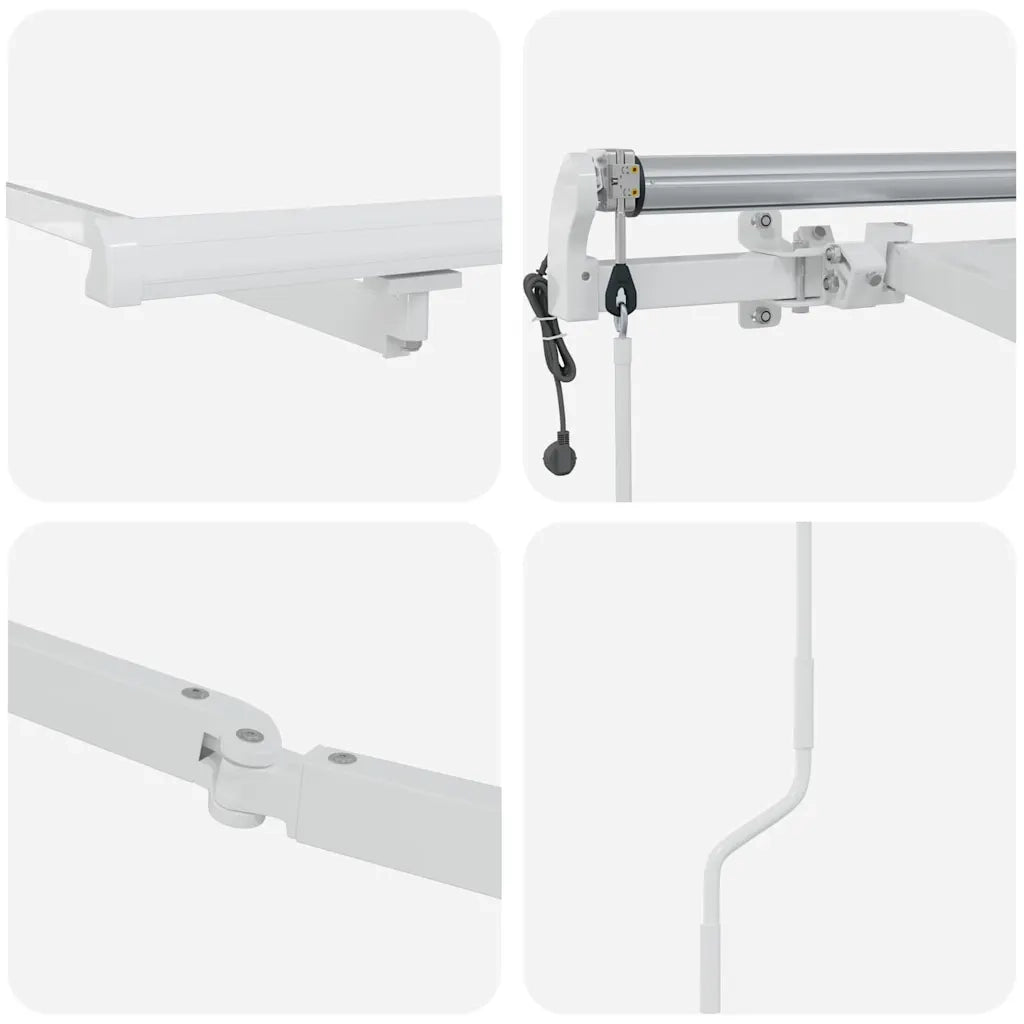 Struttura della tenda Bianco 350 x 250 cm Alluminio