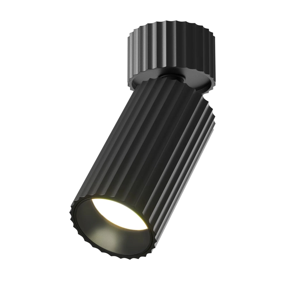 Maytoni Plafoniera design Calipso 1 luce GU10 nero alluminio